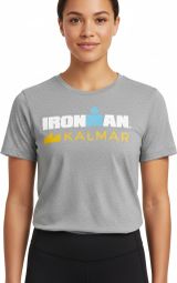 Ironman Kalmar Grijs Vrouwen T-Shirt met Korte Mouwen