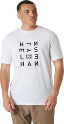 T-shirt Helly Hansen Skog Recycled Graphic Blanc Homme