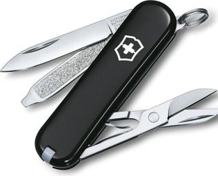 Couteau suisse Classic SD Victorinox 0.6223.3B1 noir avec lame en acier inoxydable et 7 fonctions en blister -noir