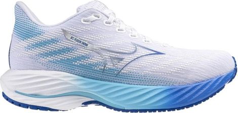 Mizuno Wave Rider 28 Weiß/Blau Damen Laufschuhe