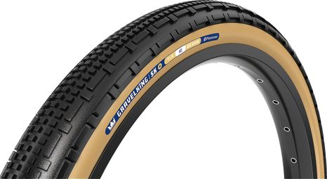 Pneu Gravel Panaracer GravelKing SK+ 650b Tubeless Ready Souple ZSG Gravel Compound BeadLock TuffTex+ Noir Flancs Beiges