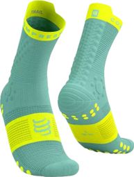 Compressport Pro Racing Socks v4.0 Trail Azul/Amarillo