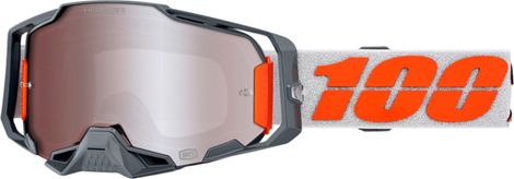 100% Armega Silver/HiPER Mirror Silver Goggles