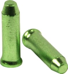 Embouts de Câbles de Dérailleur en Alu Elvedes 2.3 mm Vert (10pcs)