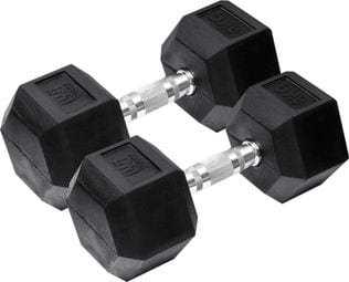 Orange Gym Haltères hexagonales 2x6 kg Noir