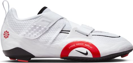 Zapatillas Cross Training Nike SuperRep Cycle 2 Next Nature Blanco Rojo Mujer