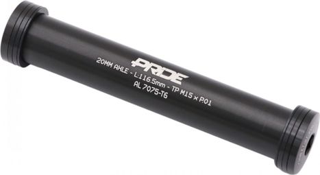 Asse passante Pride Racing 20 x 116,5 mm con 6 distanziali neri