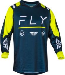 Fly F-16 Long Sleeve Jersey Navy/Fluorescerend Geel/Wit