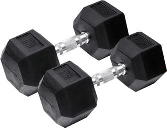 Orange Gym Haltères hexagonales 2x4 kg Noir