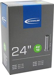 CHAMBRE A AIR VELO 24 x 1.50-2.35 SCHWALBE VALVE STANDARD (AV10)