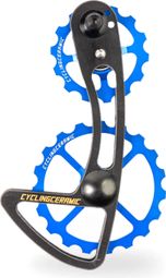 CyclingCeramic Oversized Derailleur Cage 14/19T für Shimano 105 R7000 11S Umwerfer Blau