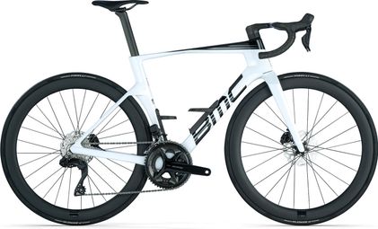 Bicicletta da strada BMC Teammachine R 01 Five Shimano 105 Di2 12V 700 mm Bianca 2026 T.56 178/186 cm - Bicicletta da esposizione