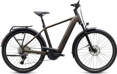 Bicicleta eléctrica Cube Touring Hybrid Pro 800 con Shimano Deore XT, 12 V, 800 Wh, Bosch 90 Nm, 700 mm, color marrón Metallicumbra 2027