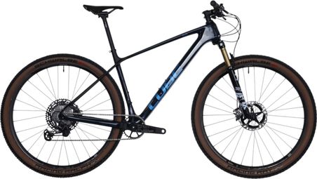 VTT Semi-Rigide Cube Elite C:68X SLT Shimano XTR 12V 29'' Gris Bleu Teamline 2023 - Produit Reconditionné 