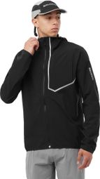 Chaqueta impermeable Salomon Bonatti Trail Negra Hombre