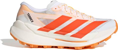 Adidas Terrex Agravic TT trailschoenen voor dames, wit/oranje