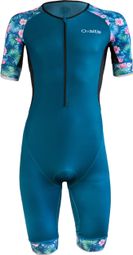 Oxsitis 140.6 Kurzärmeliger Triathlonanzugmit Trifunktion Blau