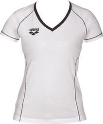 Arena Team Line Kurzarm Damen-T-Shirt Weiß