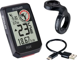 Sigma ROX 2.0 Fietscomputer GPS Set Zwart - Gereviseerd product