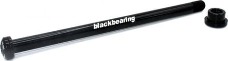 Black Bearing Rear Axle 12 mm - 228.5 - M12x1.5 - 19 mm