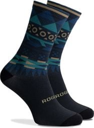 Chaussettes Velo Rogelli Aztec - Homme - Bleu/Désert