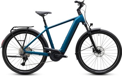 Bicicleta eléctrica Cube Touring Hybrid Pro 800 con Shimano Deore XT, 12 V, 800 Wh, Bosch 90 Nm, 700 mm, azul Electric 2027