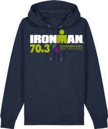 Sweat à Capuche Ironman 70.3 Luxembourg Bleu Marine