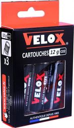 CARTOUCHES CO2 FILETEE 12G X3 VELOX