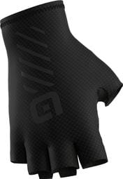 Alé Asphalt Black Short Gloves