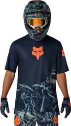 Fox Ranger Image Print blauw herenshirt met korte mouwen