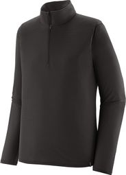 Intimo Patagonia Capilene Lightweight Zip-Neck Nero da uomo