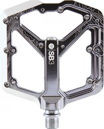 Paire de Pédales Plates SB3 Spectrum Argent