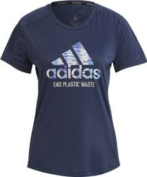 Adidas Run Prime Blue Kurzarm Jersey Damenblau