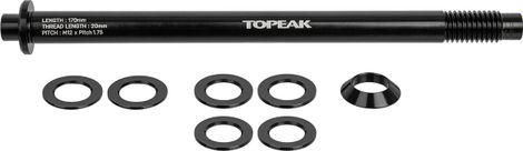 Topeak Zi Rak Series M12x1.75 mm Black Thru-Axle