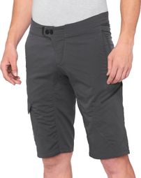 Short 100% Ridecamp V2 Charcoal Gris
