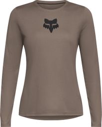 Fox Ranger Fox Head Beige Dames Shirt met Lange Mouwen