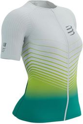 Compressport Tri Postural Aero SS Top W Bianco/Verde