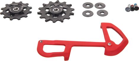 Kit Galets + Chape Interieure Sram X01 Eagle 12v Rouge