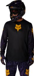 Fox Ranger Image Print Purple Men's Long Sleeve Jersey