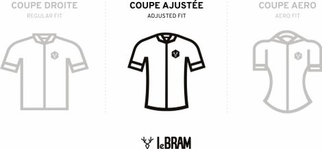Maillot Manches Courtes LeBram Ventoux Marine Coupe Ajustée — vue 6