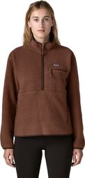 Felpa in pile Patagonia Retro Pile Marsupial marrone da donna