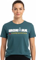 Ironman Copenhagen Kurzarm T-Shirt Türkisblau Damen