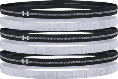 Mini-bandeaux Femme lot de 6 Under Armour HTR Mini Headband Noir