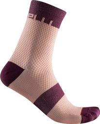 Chaussettes Castelli Velocissima 12 Orange / Bordeaux 