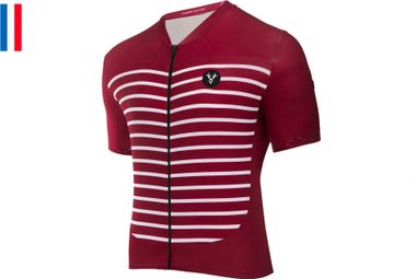 Maglia manica corta Ventoux LeBram Bordeaux vestibilità slim