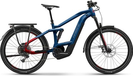 Bicicleta eléctrica de montaña Haibike Adventr FS 9 Sram SX Eagle 12V 625 Wh 27,5'' Todo Suspensión Azul/Rojo