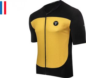 Maglia manica corta LeBram Grand Colombier vestibilità attillata gialla