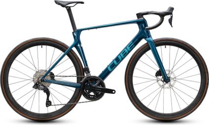 Bicicletta da strada Cube Agree C:62 One Shimano 105 Di2 12V 700 mm Blu Midnight 2027