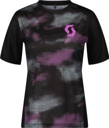 Scott Trail Vertic Kurzarm Trikot Schwarz/Violett Damen