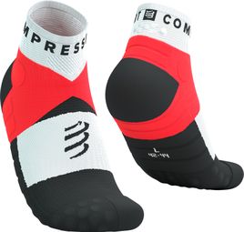 Compressport Ultra Trail Low Socks Red/White